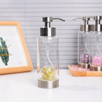 Charge Your Water Naturally – Crystal Gravel Glass Bottle
